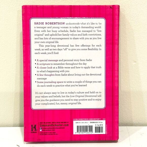 🩷3/$15🩷 Sadie Robertson Live Original Devotional - Picture 2 of 2